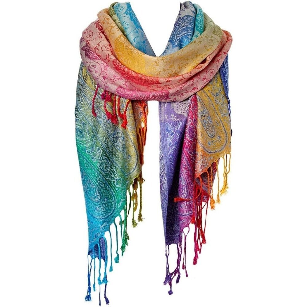 Women's Yellow Luxury Silk Satin Scarf Shawl Wrap Elegant and Stylish Accessory